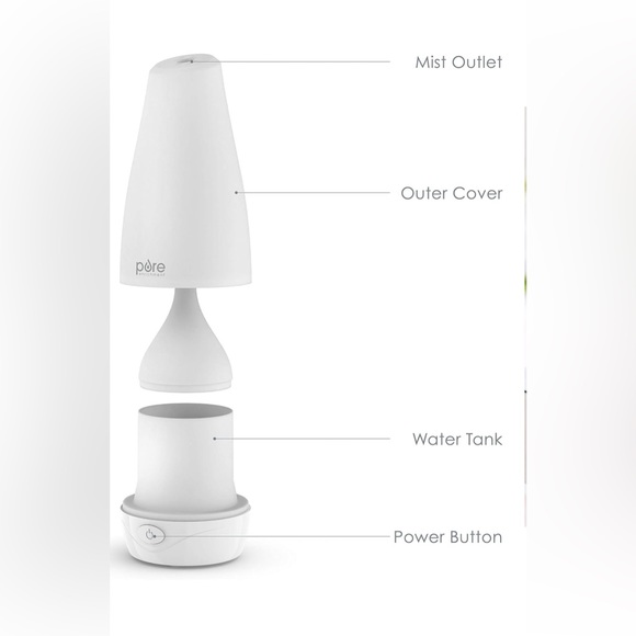 Pure Enrichment PureSpaCompactUltrasonicAromatherapyNaturalEssential OilDiffuser - Picture 10 of 10